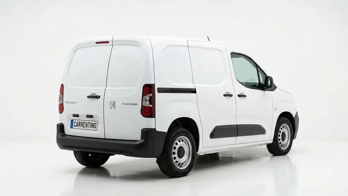 Peugeot Partner Furgón M Diésel 100CV Man en renting — Trasera